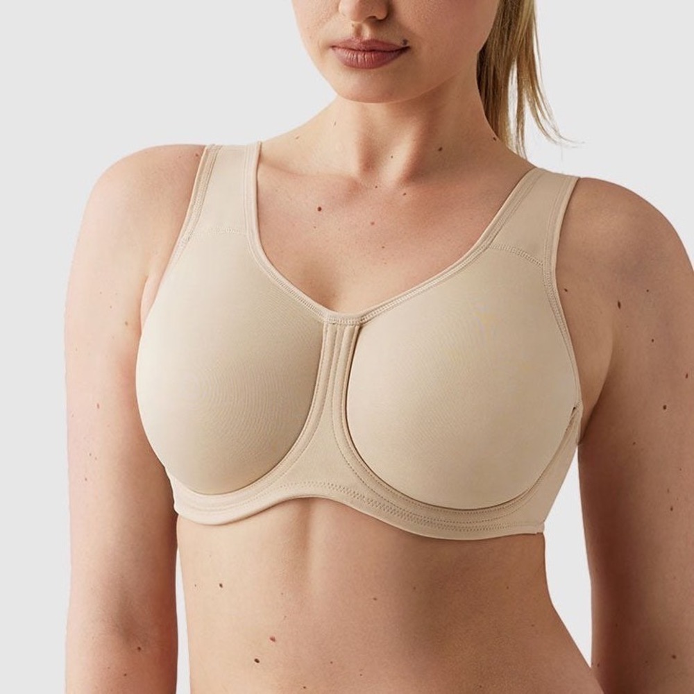 Wacoal Bra Simone Sport Underwire Sand Beige 42DDD 42F Style 855170